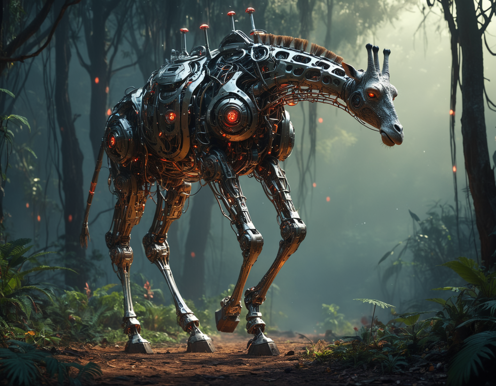 16666-539161772-((((cybernetic))) machine anthromorphic giraffe made of metal) marching across a jungle planet, clockwork, glowing red eyes, Ele.png